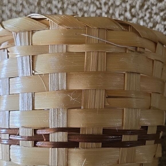 Baskets Small Desktop Finishing Home Storage Weaving Products Plant Cover Bin - Picture 9 of 16